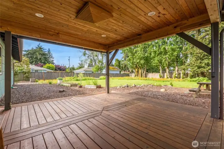 Custom Built Cedar Deck for enjoyment