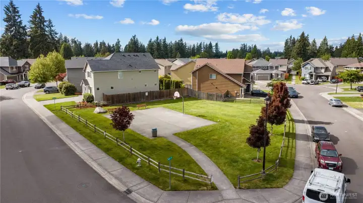 Neighborhood basketball court Neighborhood basketball court