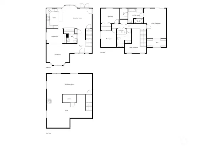 The County Records sketch does not show the lower level finished space, so our photographer has provided this to all floors.