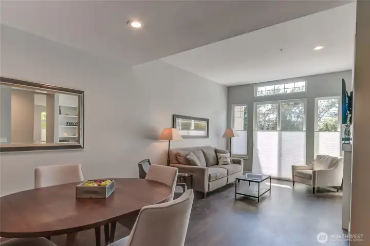 Living areas both formal and informal with access to deck with a view