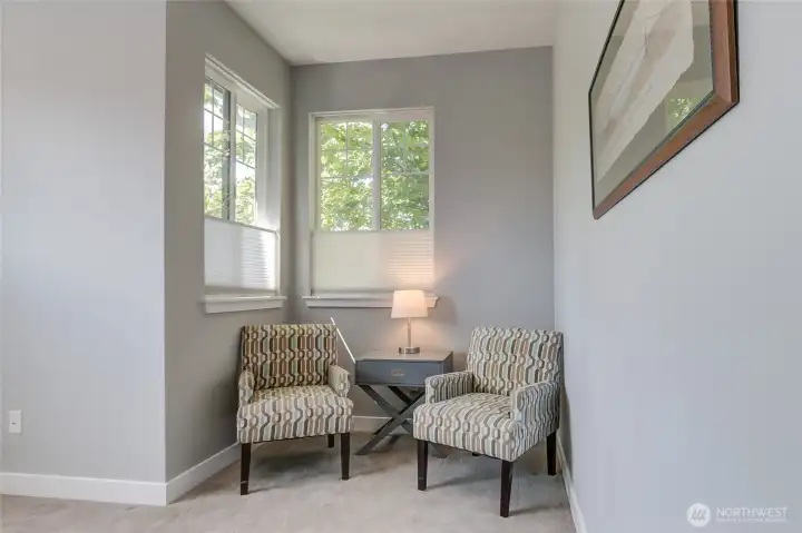 Nook area perfect for sitting or a computer station