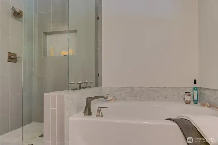 Recently refinished soaking tub