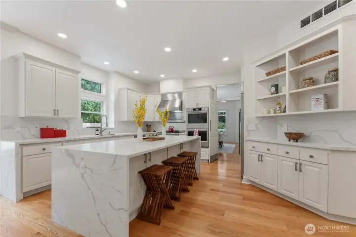Newly renovated gourmet kitchen.