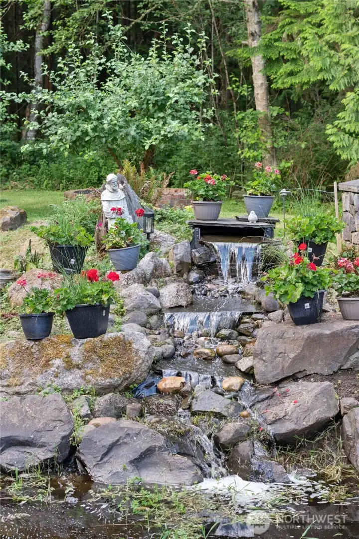 Peaceful waterfall