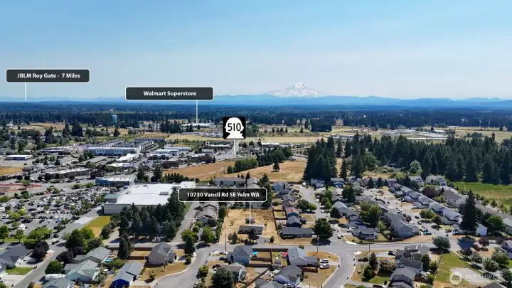 possible Mount Rainier view, depending upon how high you build