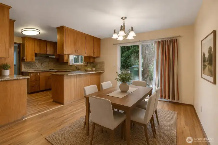 A glimpse of what the dining room could look like when you take over