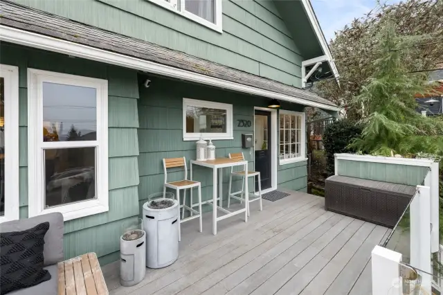 Enjoy summers on this porch overlooking the sound!