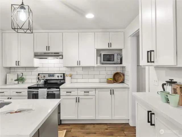 Beautiful white cabinets