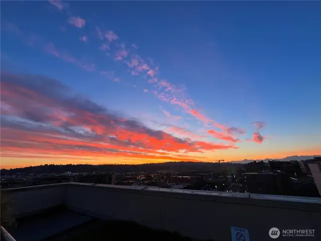 Sunset from Rooftop Deck