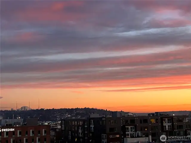Sunset from Rooftop Deck