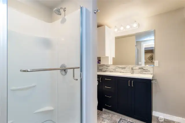 Basement bathroom