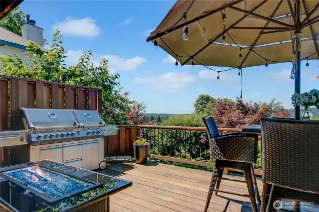 The stunning views from the ironwood deck..