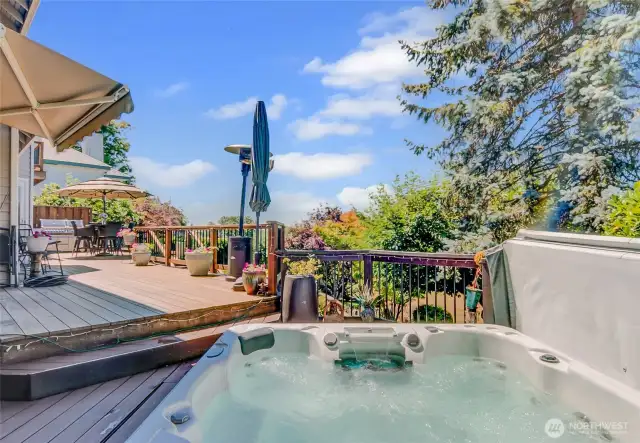 or - get in the hot tub for the end of your day