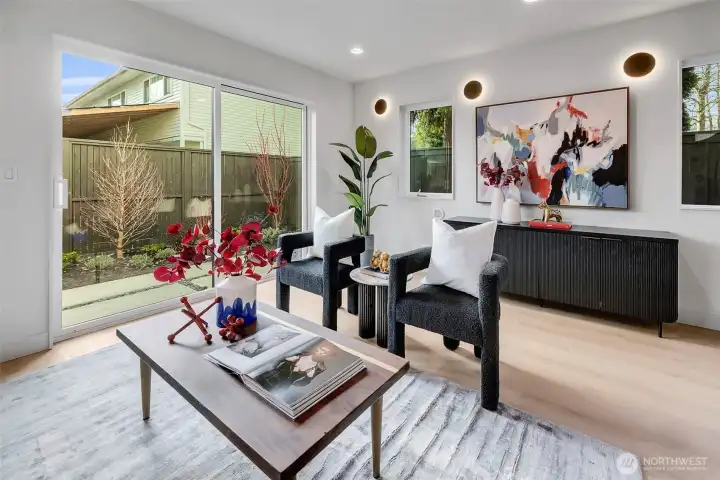 Custom lighting throughout the home is one of the many stand out features you will find in this well designed new build home.