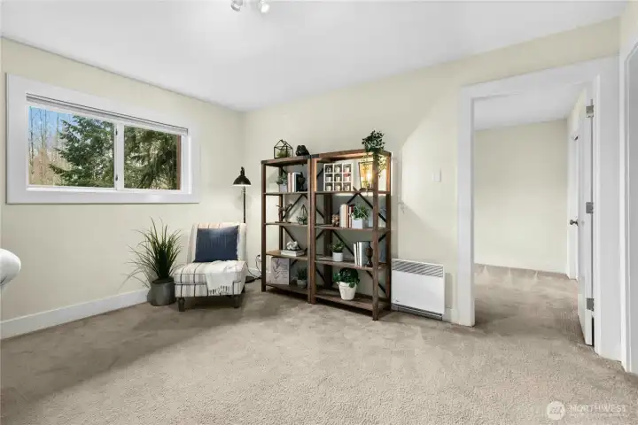 Wall-to-wall lower level.