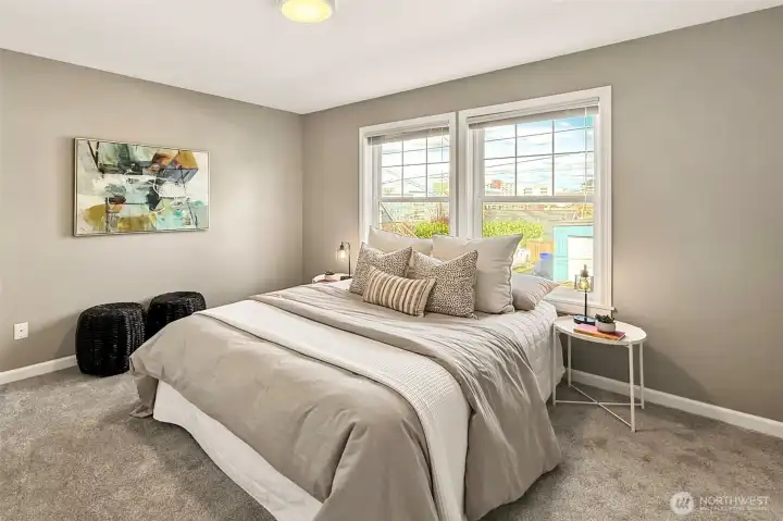Secondary primary bedroom with great natural light