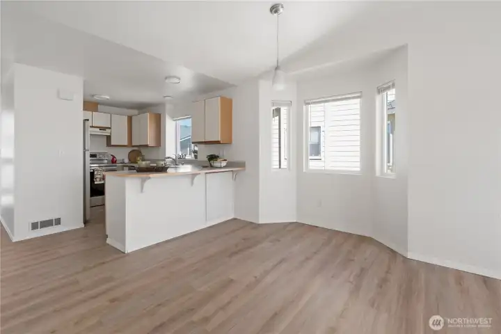 Dining Area plus countertop seating area