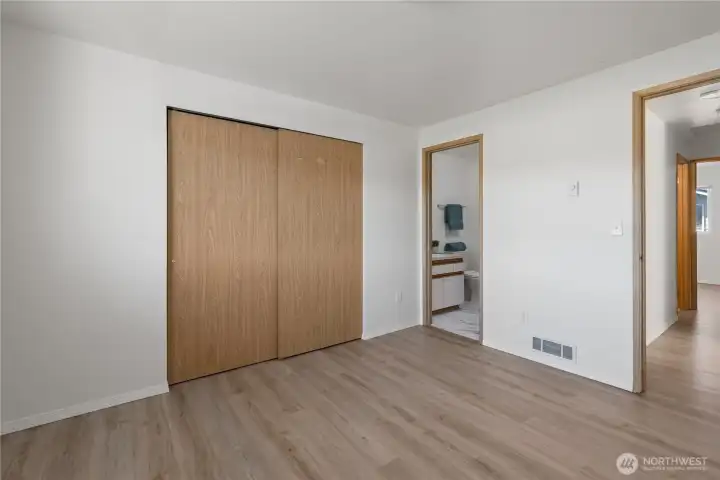 Primary Bedroom and access to Primary Bathroom ensuite