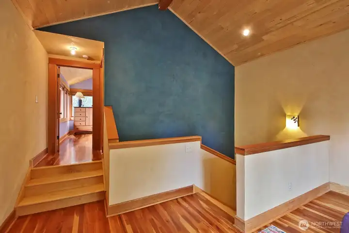 Landing heading upstairs to the second bedroom