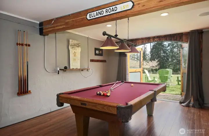 Barndoors open to nature