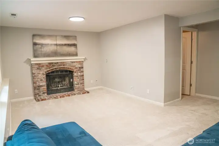 Basement Fireplace