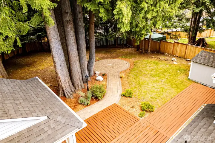 Ariel View of Backyard