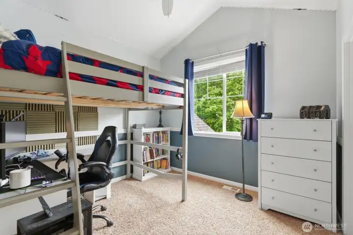 Upstairs bedroom #1 with walk-in closet