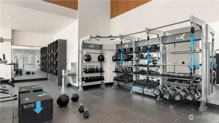 Modern and fully equipped fitness center Modern and fully equipped fitness center