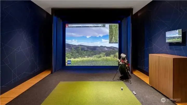 Golf simulator studio Golf simulator studio