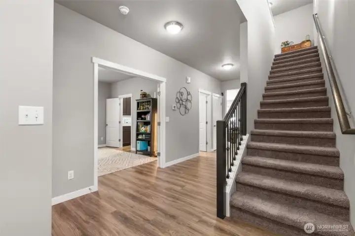 Spacious entryway from front door or garage.