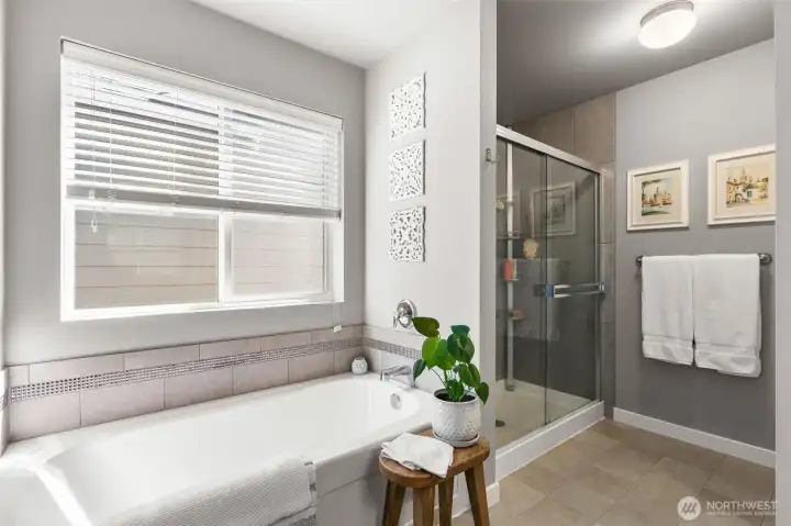 The Spa Like 5 Piece bath provides a serene space to unwind.