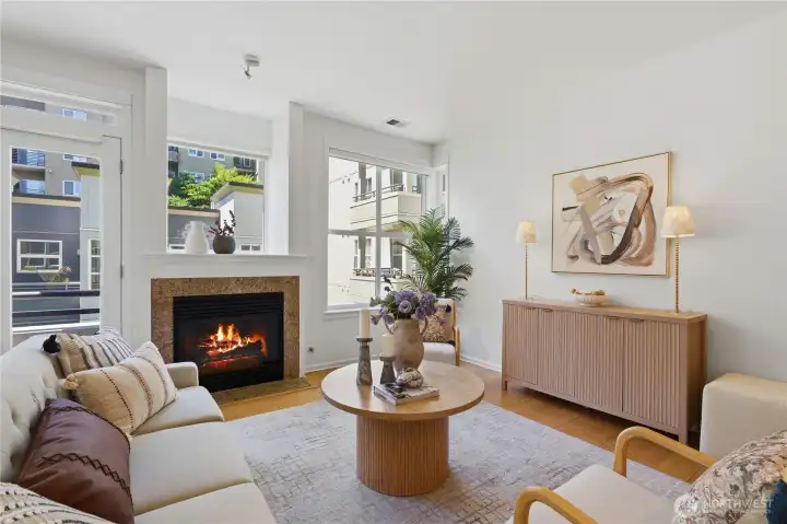 Living room cozy fireplace Living room cozy fireplace
