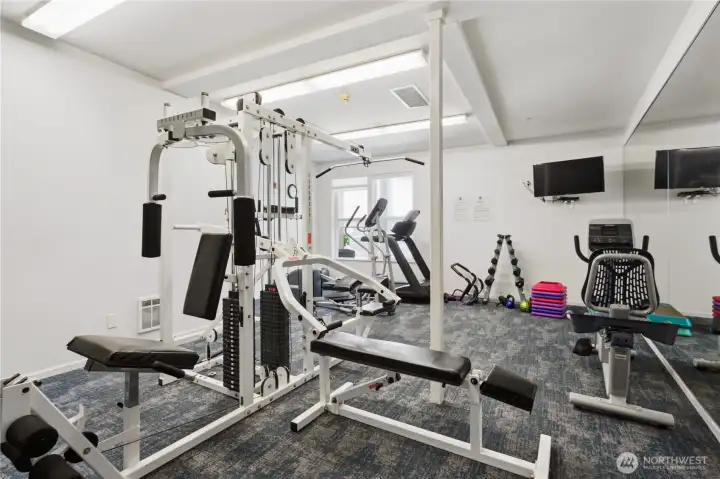 Community fitness room Community fitness room
