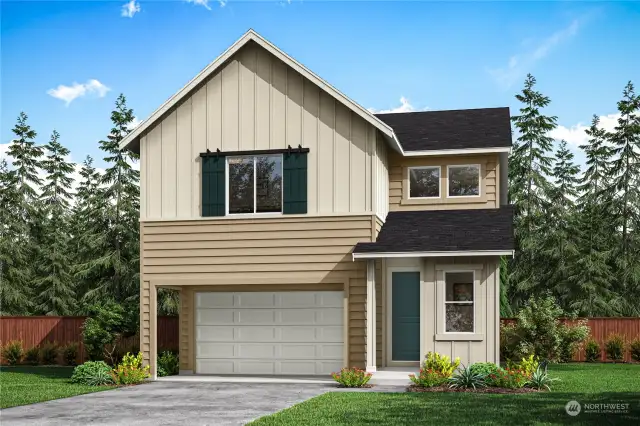 Exterior Rendering of Homesite 06.