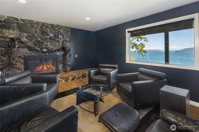 Great room on lower level