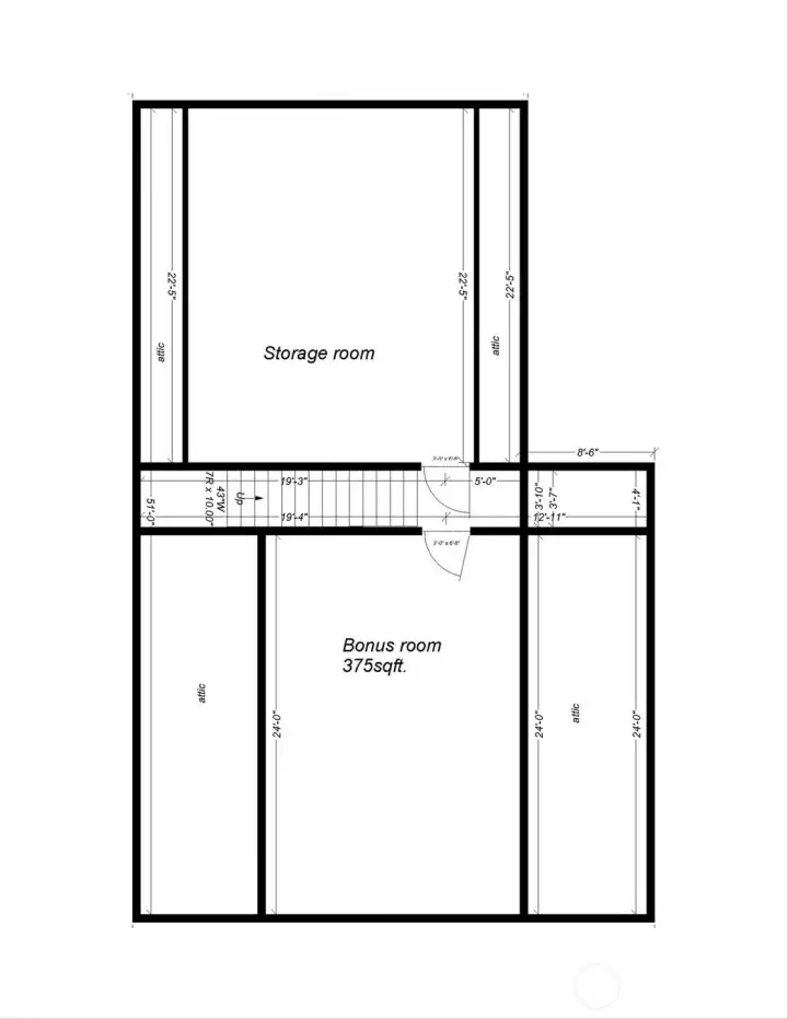 Bonus Room & Storage Area