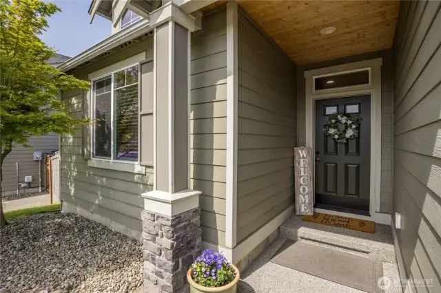Charming covered entry