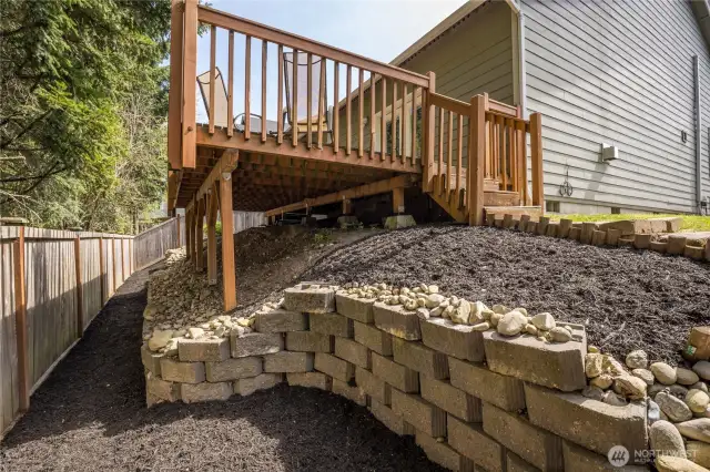 Terraced back yard