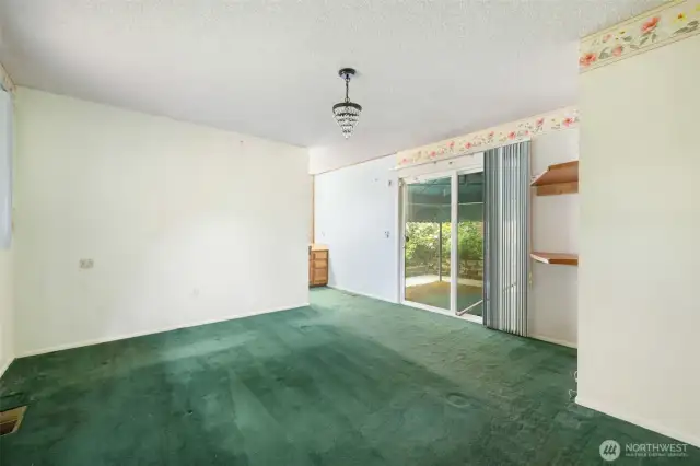 Primary bedroom on the main level