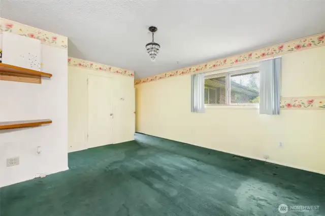 primary bedroom closet area