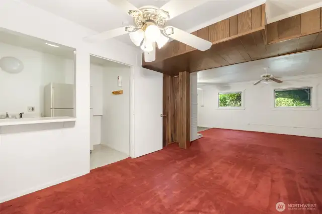 entrance to the kitchenette area