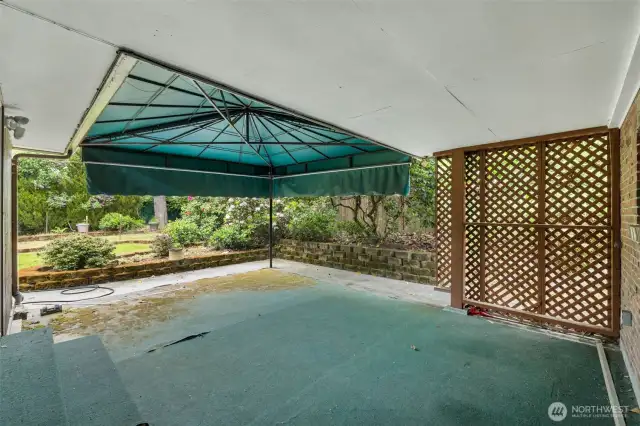 covered patio outside