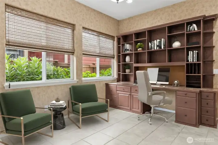 Kitchen nook with custom built in's