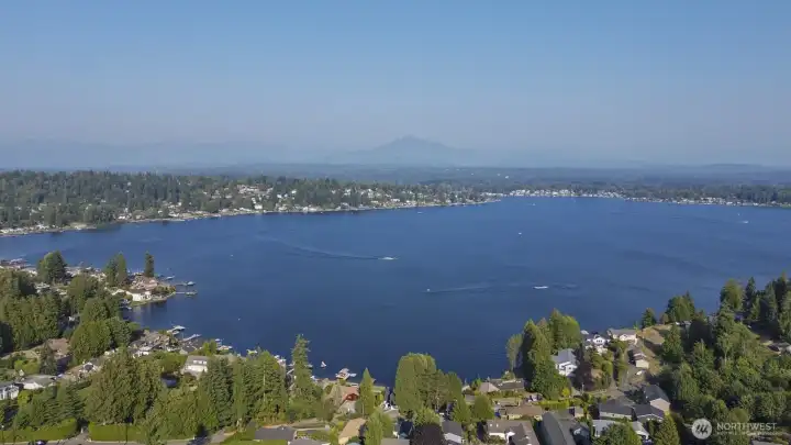 View from the property of Lake Stevens and Cascade Mtns!