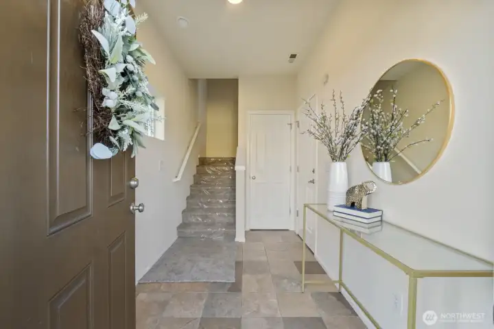 The ground level entryway