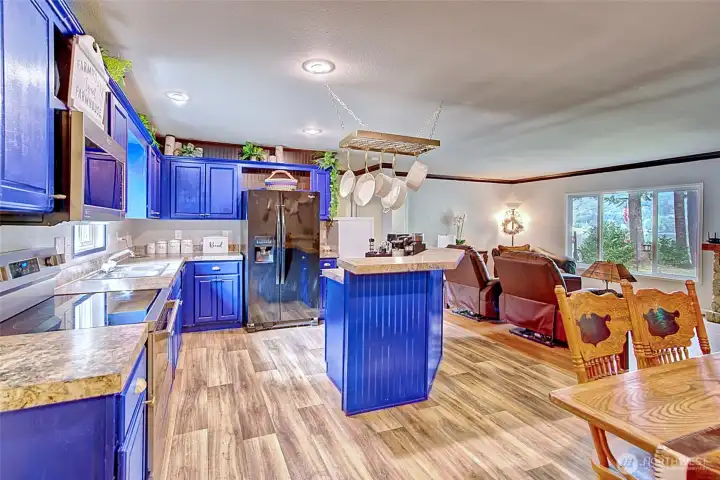 Main home kitchen with newer stainless steal appliances