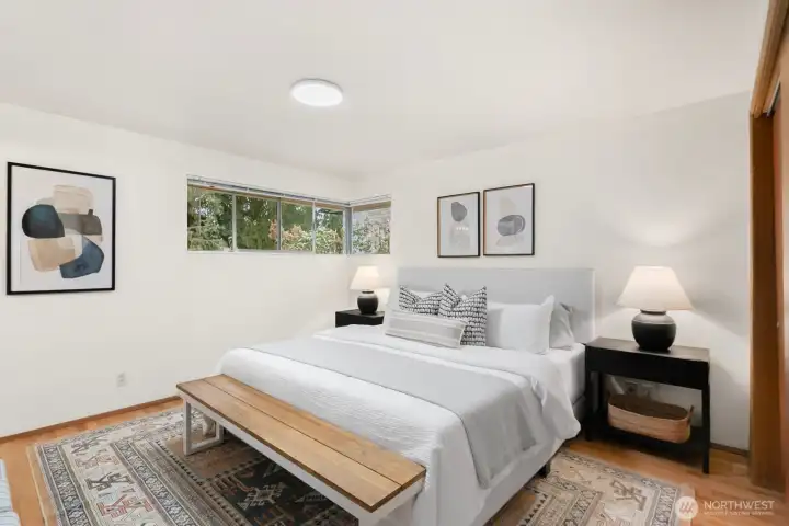 Primary suite- plenty of room for a king bed!