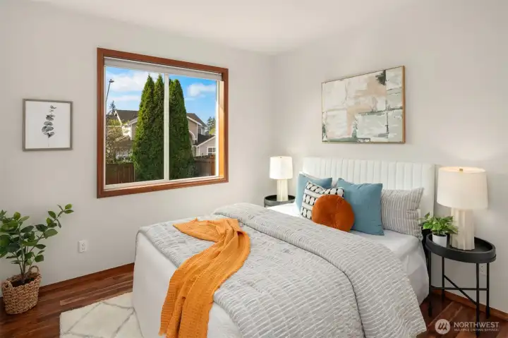 Main floor guest room is so convenient when you host guest, or could be a spacious office!