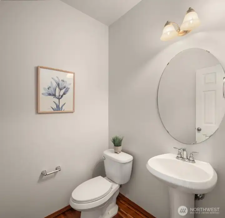 Main floor powder room.