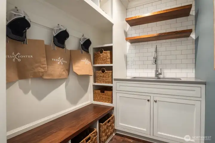 Main level mud room.